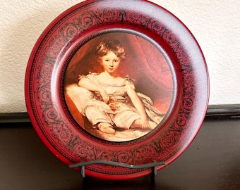 Vintage 1974 Ohio Art Master Ainslie Plate Sir Thomas Lawrence Metal Plate 10”