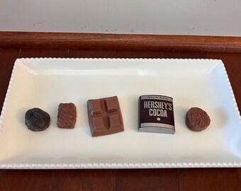 Lot of 5 Vintage HERSHEY Fridge Magnets Cocoa Candy Bar Chocolates retro USA