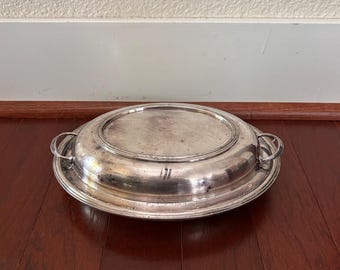 Antique English Silver-Plated Entrée Dish & Cover – Dingwall Pattern, C G and Co