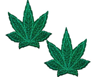 Coverage: Pot Leaf Glitter Green Full Breast Covers Support Tape by Pastease®