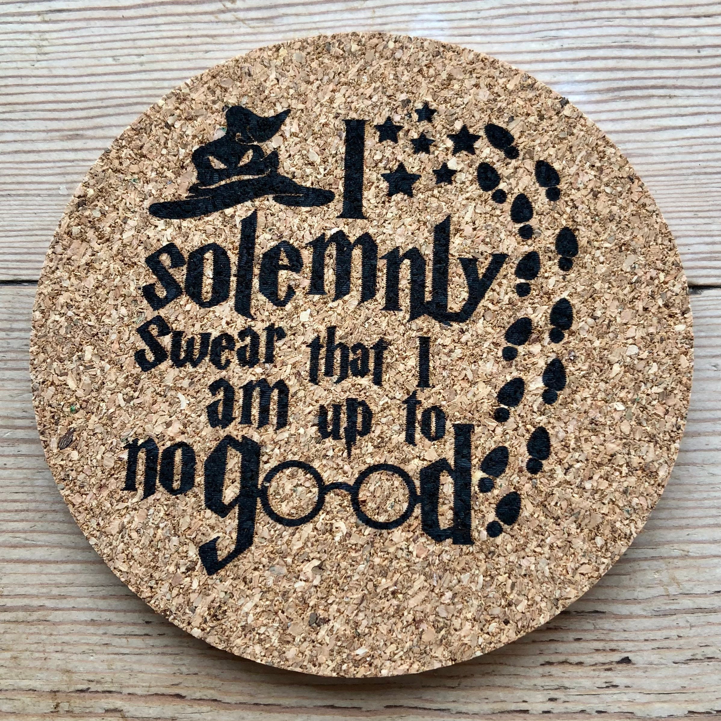 Harry Potter Cork Coasters Set of 4 Birthday Gift Set Etsy UK