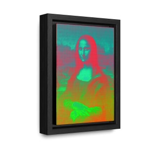 Abstract Mona Lisa Gallery Canvas Wraps, Vertical Frame