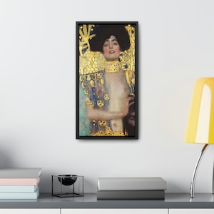 Gustav Klimt&#39;s Judith and the Head of Holofernes 1901 Canvas Wrap Print, Vertical Frame, 10x20
