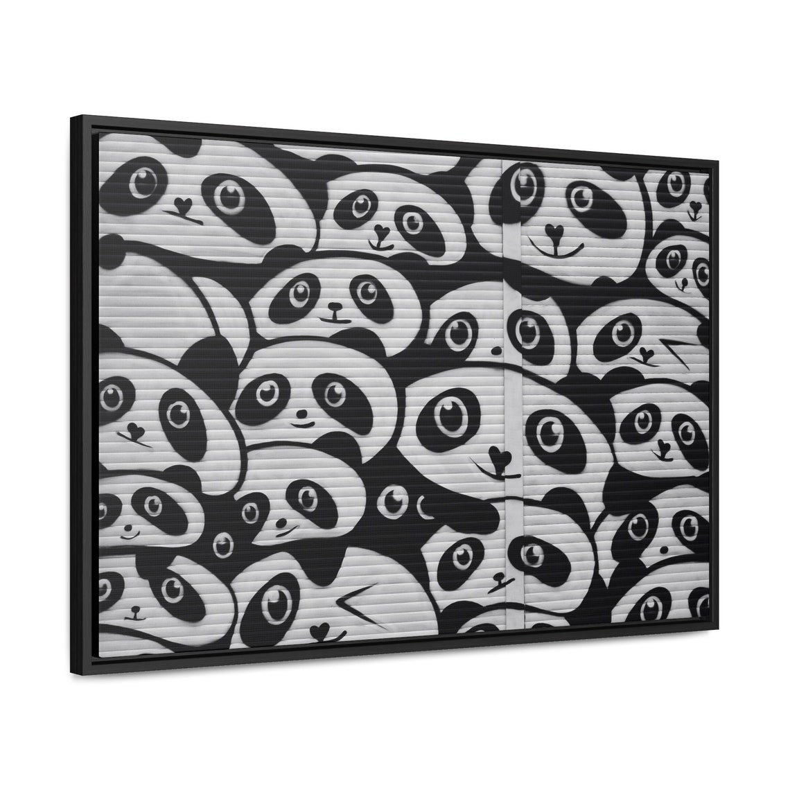 Panda Graffiti Wall Art Gallery Canvas Wraps, Horizontal Frame - Etsy