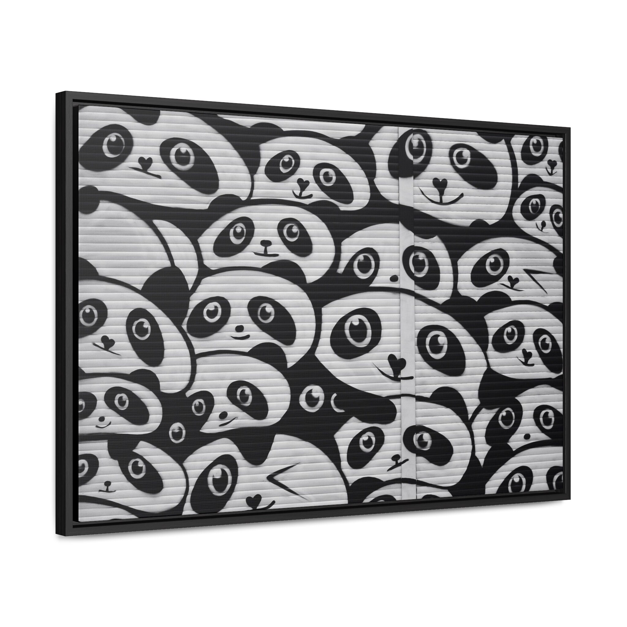 Panda Graffiti Wall Art Gallery Canvas Wraps, Horizontal Frame - Etsy
