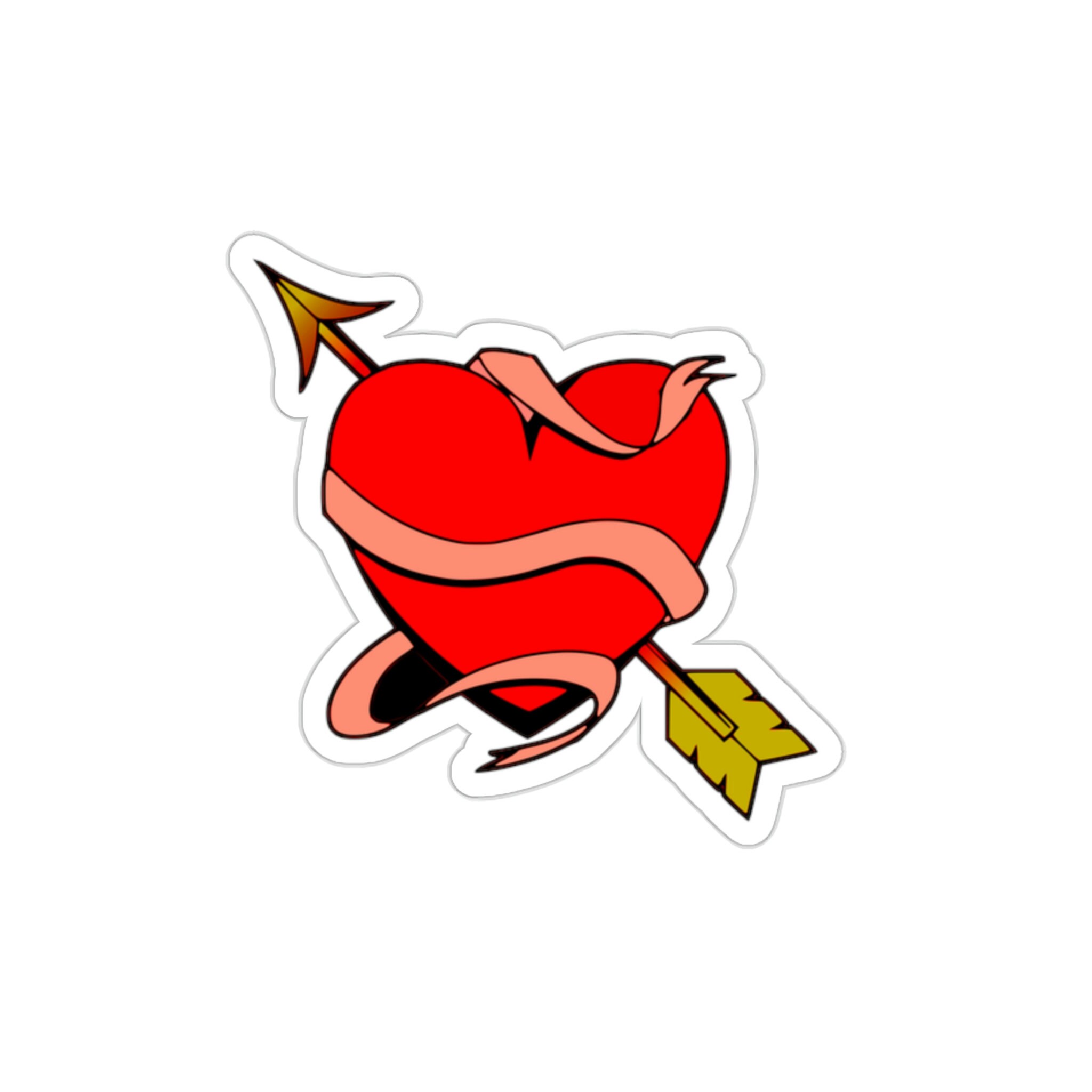 Adorable Heart Sticker - Perfect for Decorating Your Laptop, Water ...