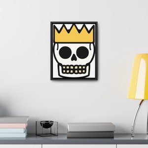 Skull King Gallery Canvas Wraps, Vertical Frame