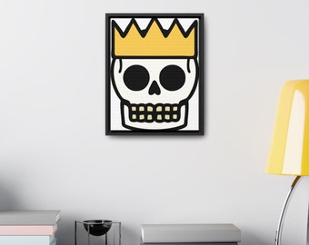 Skull King Gallery Canvas Wraps, Vertical Frame