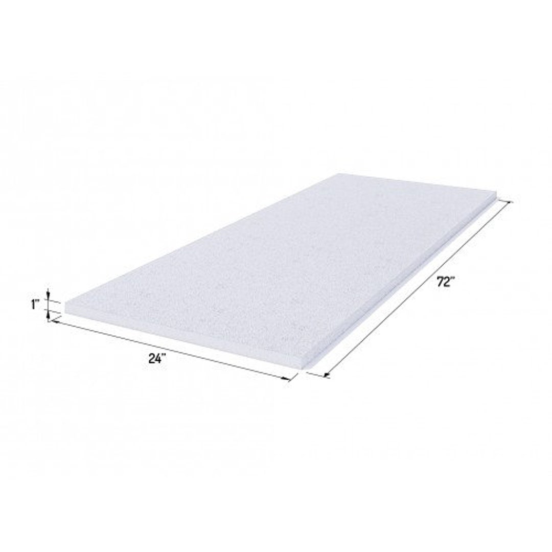 Foamyfoam 1x24x72 varies Packs High Density Upholstery Foam Cushion