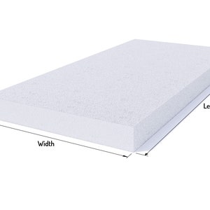 Foamyfoam Custom Cut Size Varies High Density Upholstery Foam