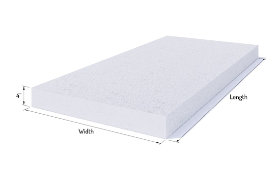 24 x 120 High Density Upholstery Foam Cushion (Seat Replacement,  Upholstery Sheet, Foam Padding)Made in USA Fast Shipping