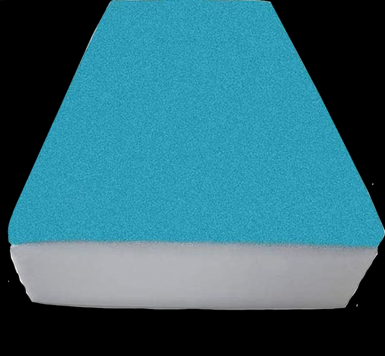 FoamyFoam 4" x 16" x 33" 3" High Density Upholstery Foam plus 1" Gel Memory Foam Cushion (Seat