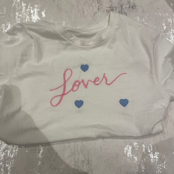 Embroidered Taylor swift Tshirt, lover, eras tour