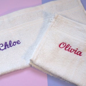 Personalized Embroidered Face Cloth - Custom Name Gift