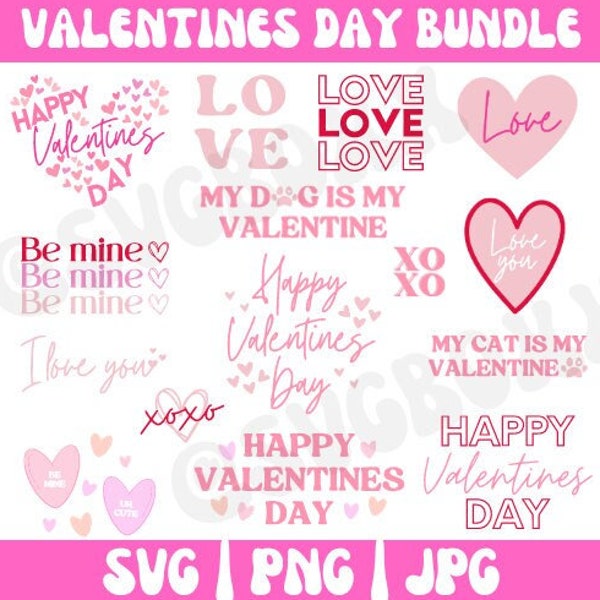 Valentines Day SVG Bundle | Valentines Day svg | Happy Vday svg | Vday svg | Vday png | Valentine svg | Valentines Day Bundle | SVG Bundle