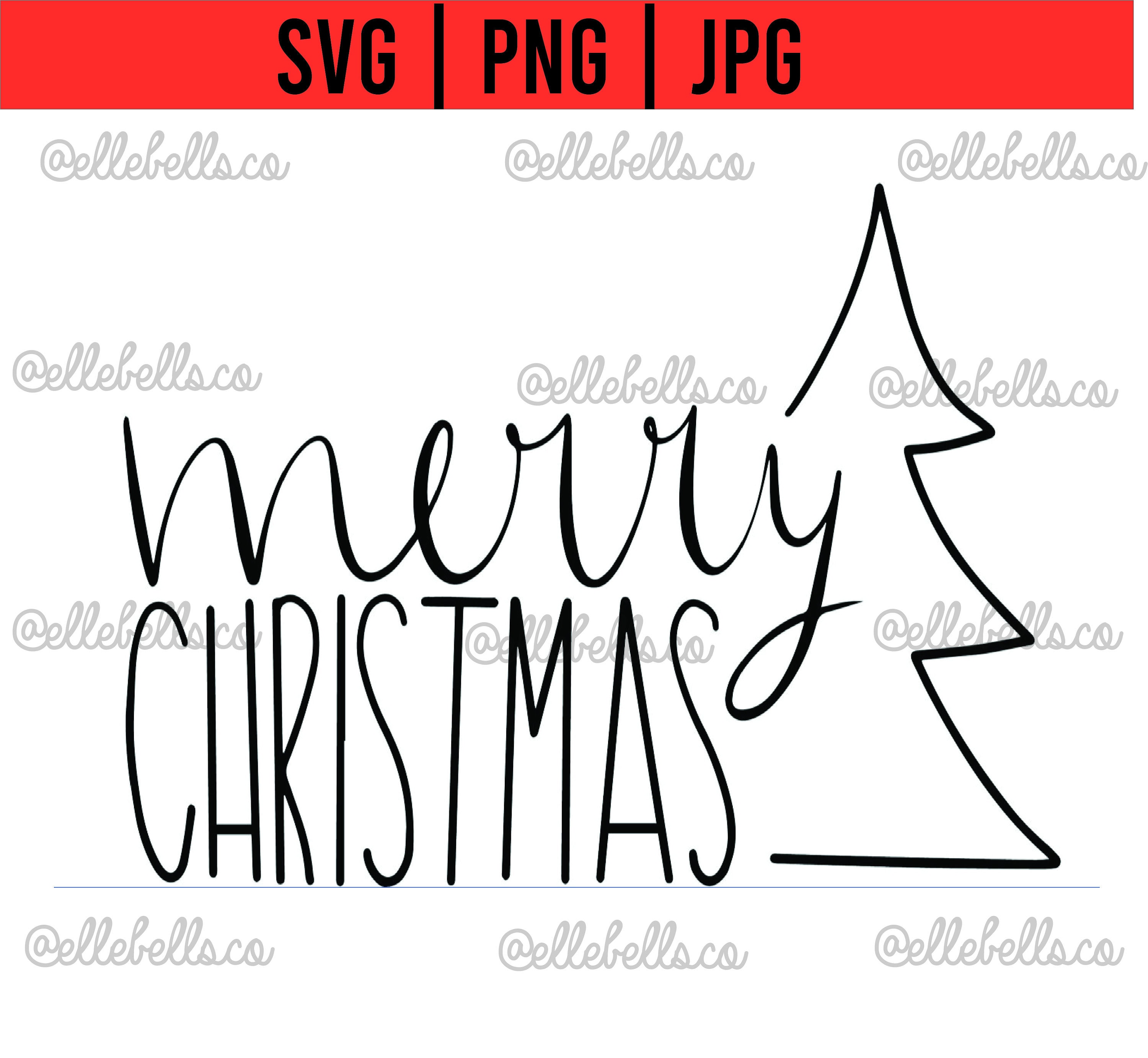 Download Merry Christmas Svg Merry Christmas Svg File Christmas Svg Etsy