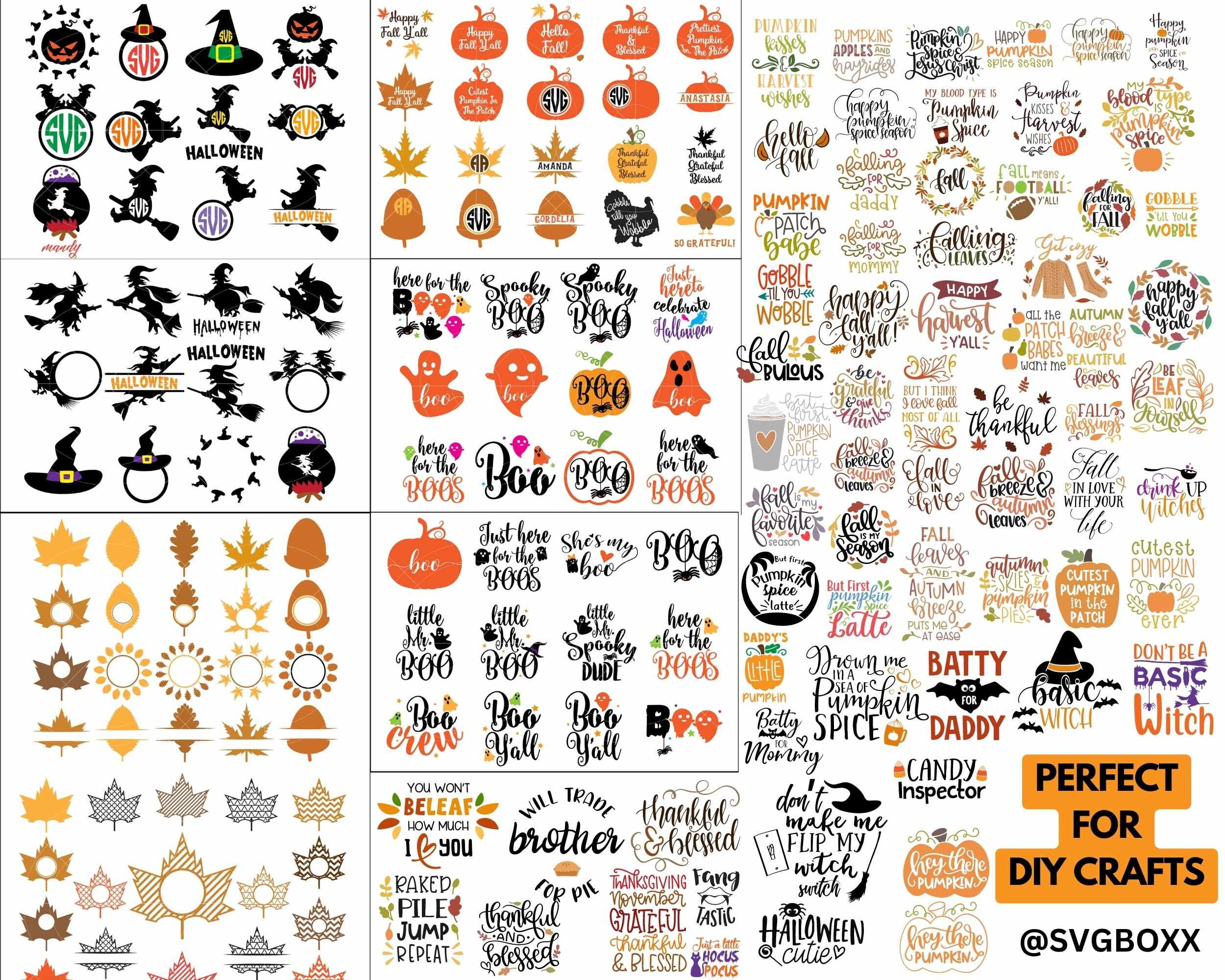 Halloween and Fall Mega Bundle SVG Mega Bundle Halloween - Etsy