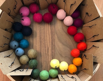 Felt Ball Earrings