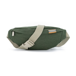 Bauchtasche Hanf Canvas für Damen & Herren oliv grün khaki beige | nachhaltige Hip Bag Gürteltasche Bumbag Hüfttasche Brusttasche | seasara