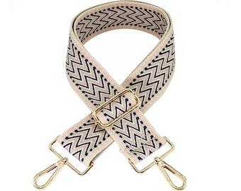 Bag strap MIRA | beige sand pink marine sage, carabiner gold | shoulder strap for bags | shoulder strap bag strap shoulder strap