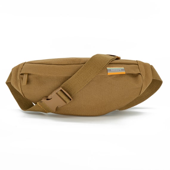 Bum Bag Canvas Organic Cotton for Women Men Camel Beige Sustainable Waist Bag Fanny Pack Hip Bag Purse Belt Chest Bag Slingbag Seasara Etsy