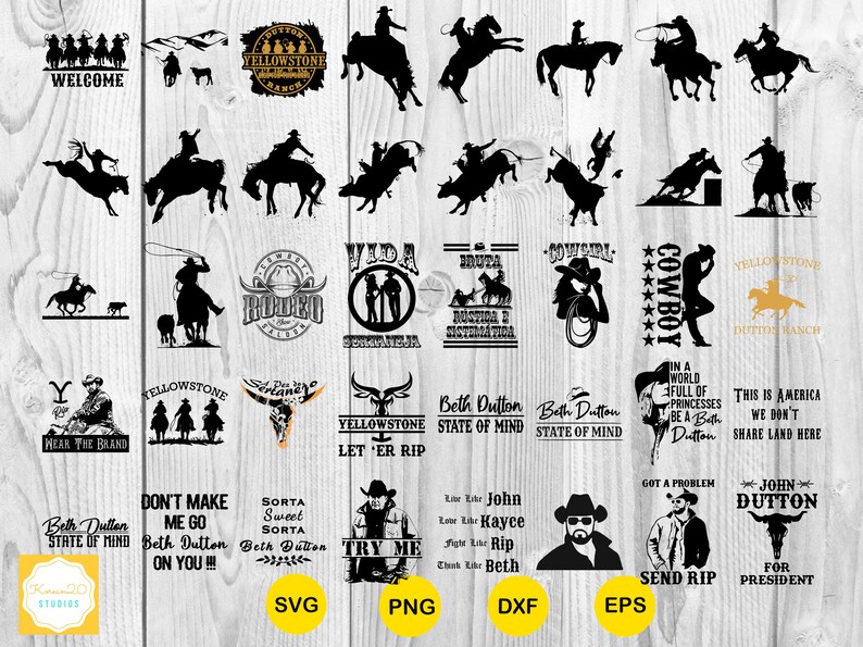 Download Yellowstone Bundle SVG/ Beth Dutton Svg /Dutton Ranch Svg/Huge | Etsy