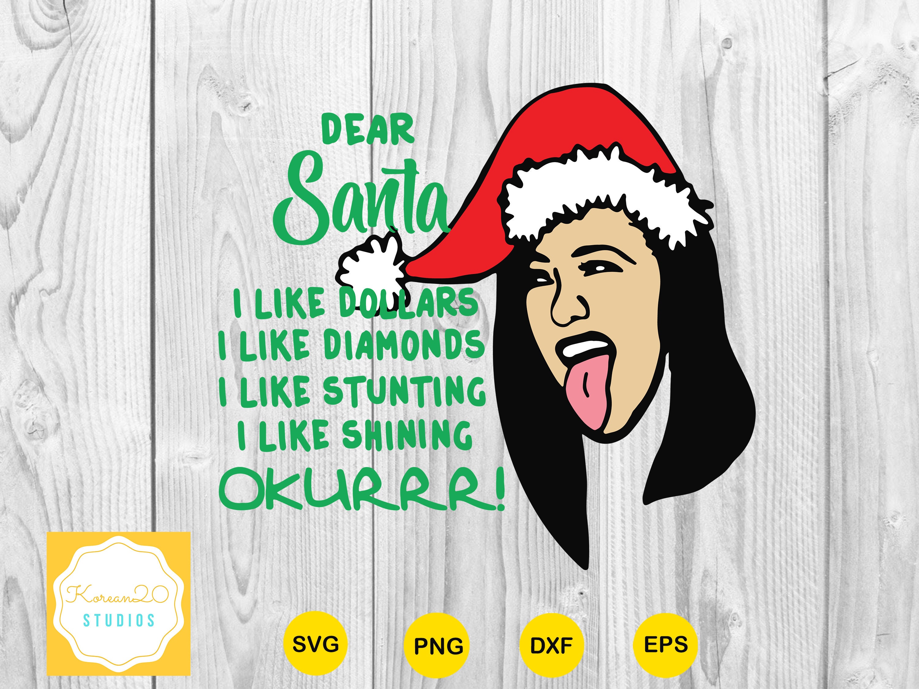 Download Dear Santa I Like Dollars I Like Diamonds SVG / Cardi B ...