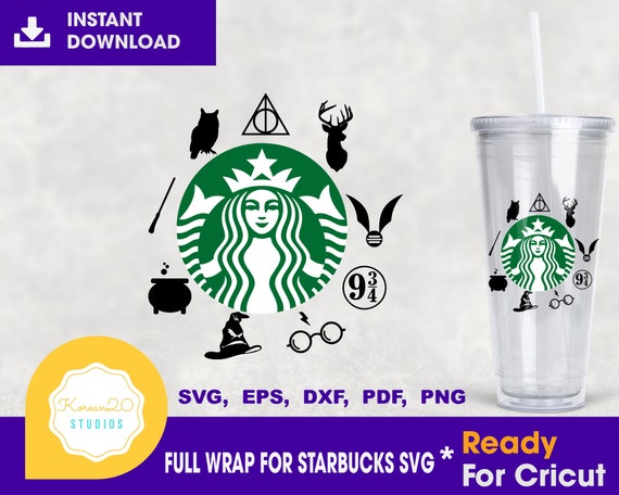 Download Full Wrap Harry Potter Halloween Starbucks Cup Svg Instant ...