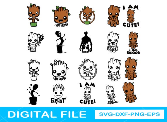 I am Groot SVG Bundle / Groot Bundle Svg / Groot Svg / | Etsy