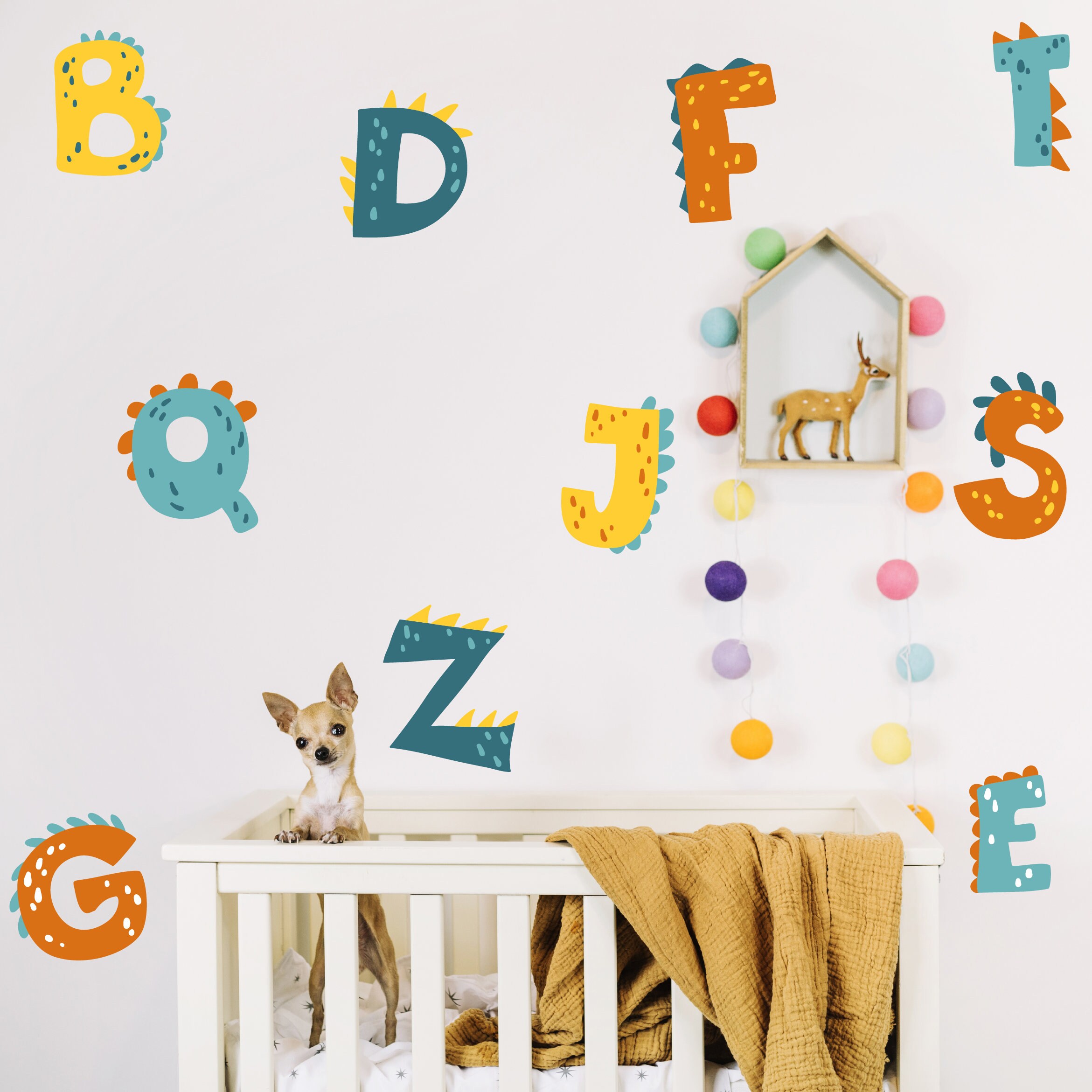 Alphabet Wall Decals stickers letter wall stickers ABC Wall Etsy