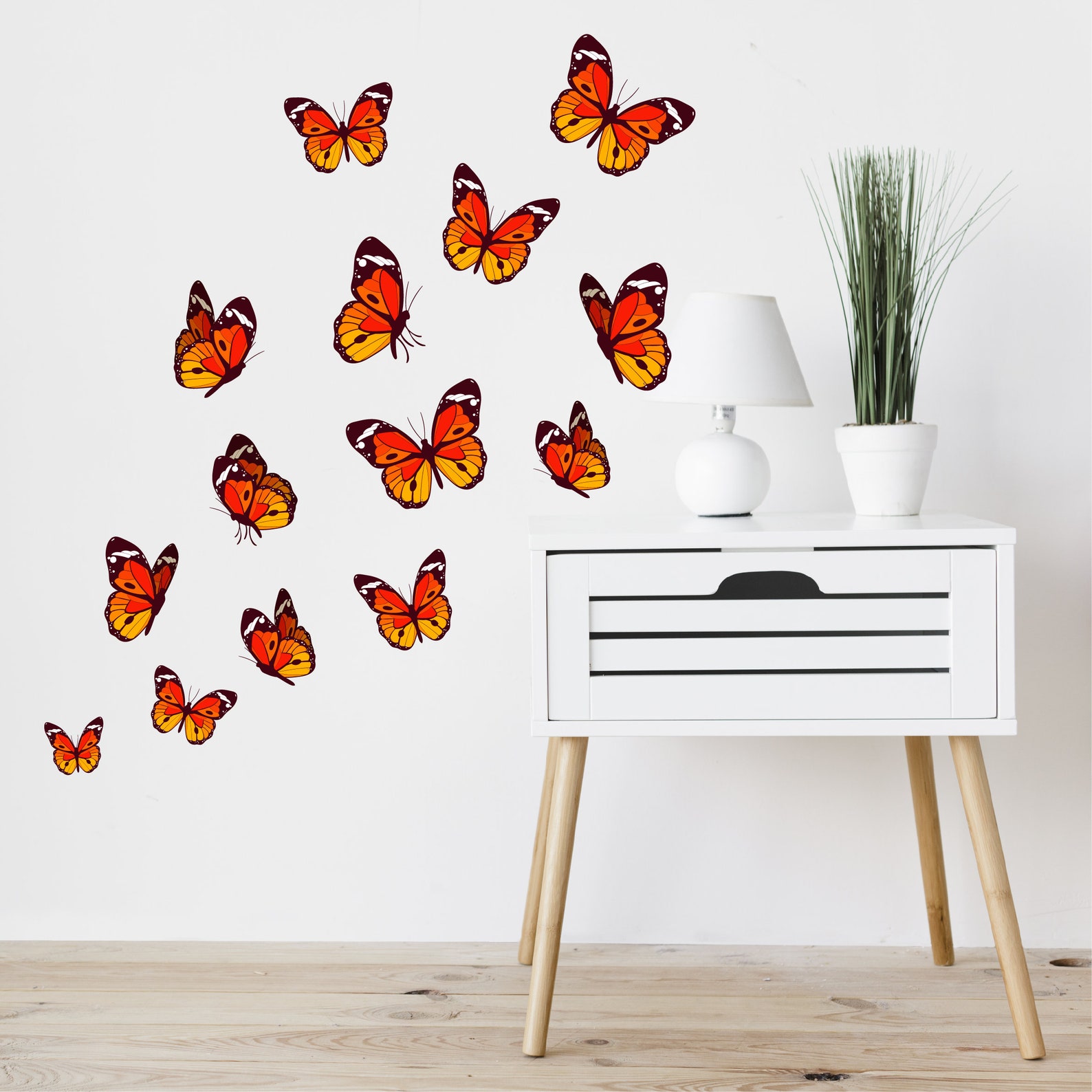 Butterfly wall sticker decorative Butterfly wall decal Etsy
