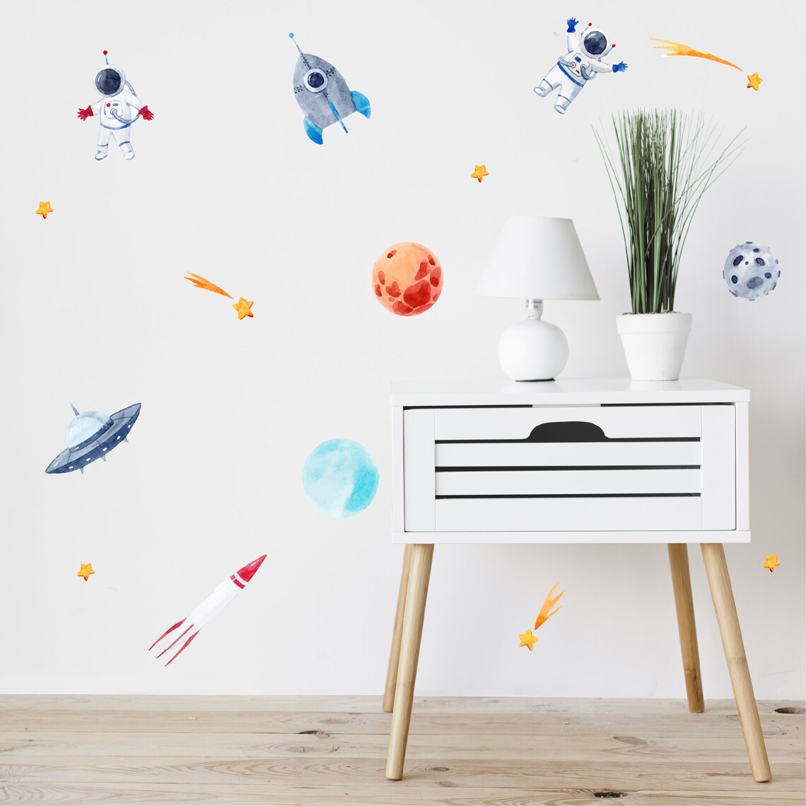 Space wall sticker wall sticker stars wall sticker Etsy