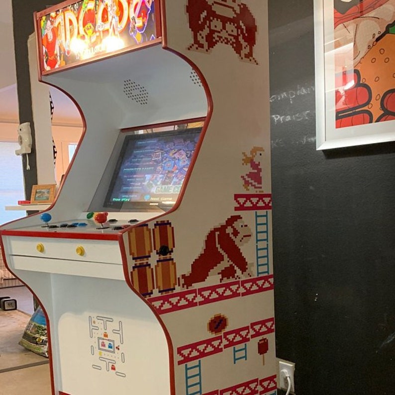 Donkey Kong wall decal sticker game room wall decal Vintage Etsy