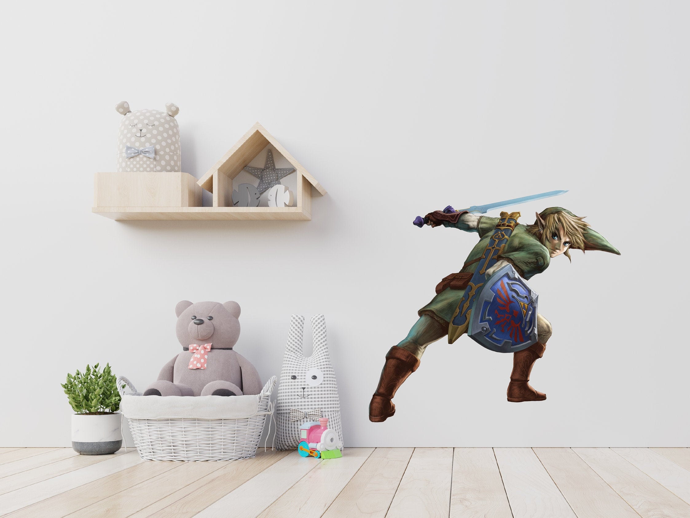 Zelda Video Games Wall Decal sticker Kids room Design Zelda Etsy