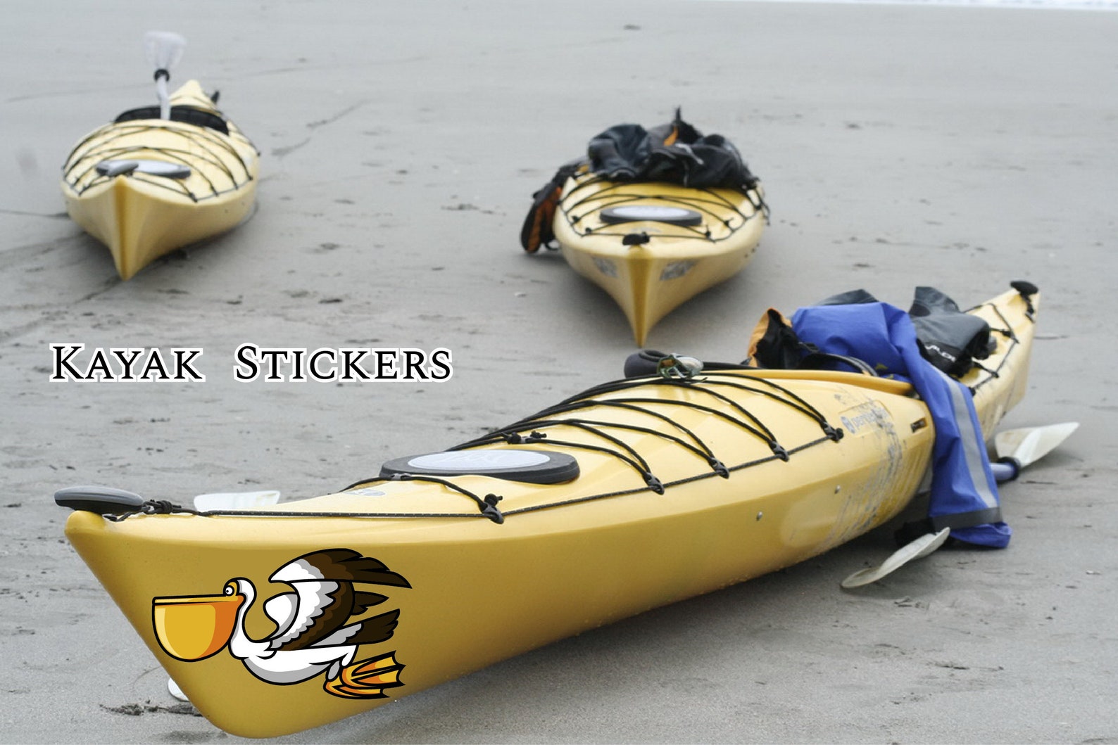 Pelican boat face Kayak Vinyl Decal Canoe Pelican Stickers Etsy