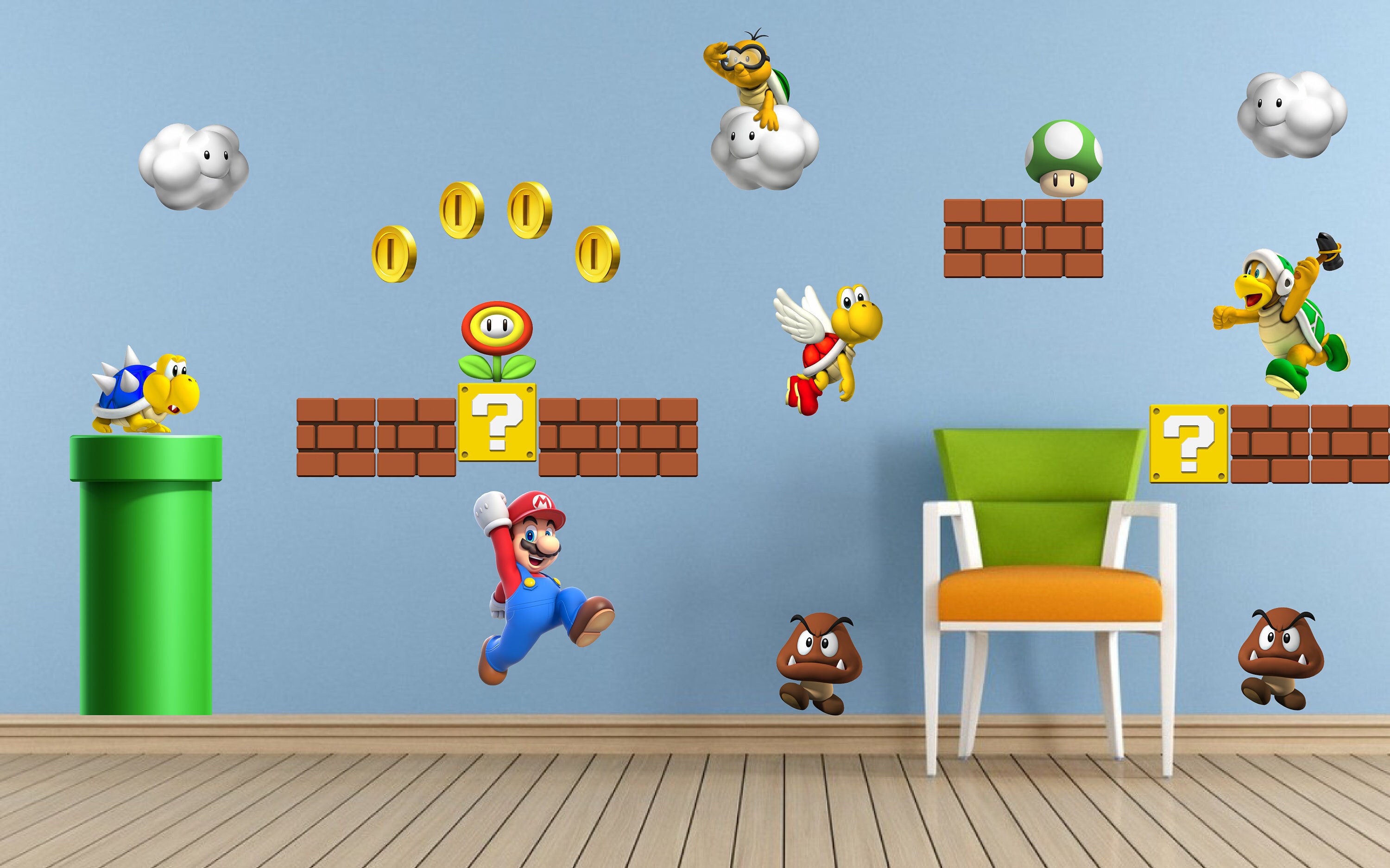 Vintage Video Game wall decal game room wall sticker Mario Etsy