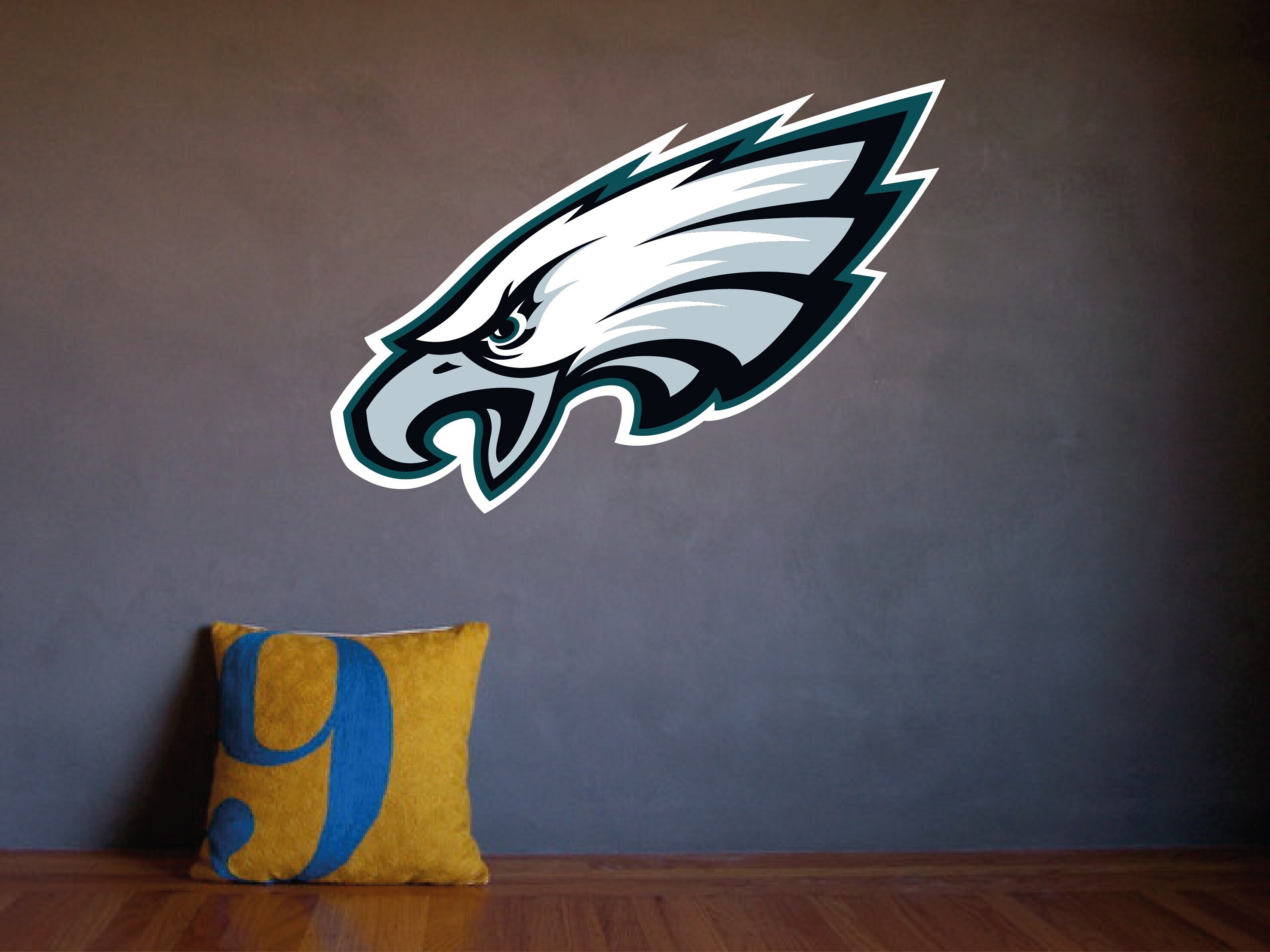 Philadelphia Eagles football custom name Wall Decal american Etsy
