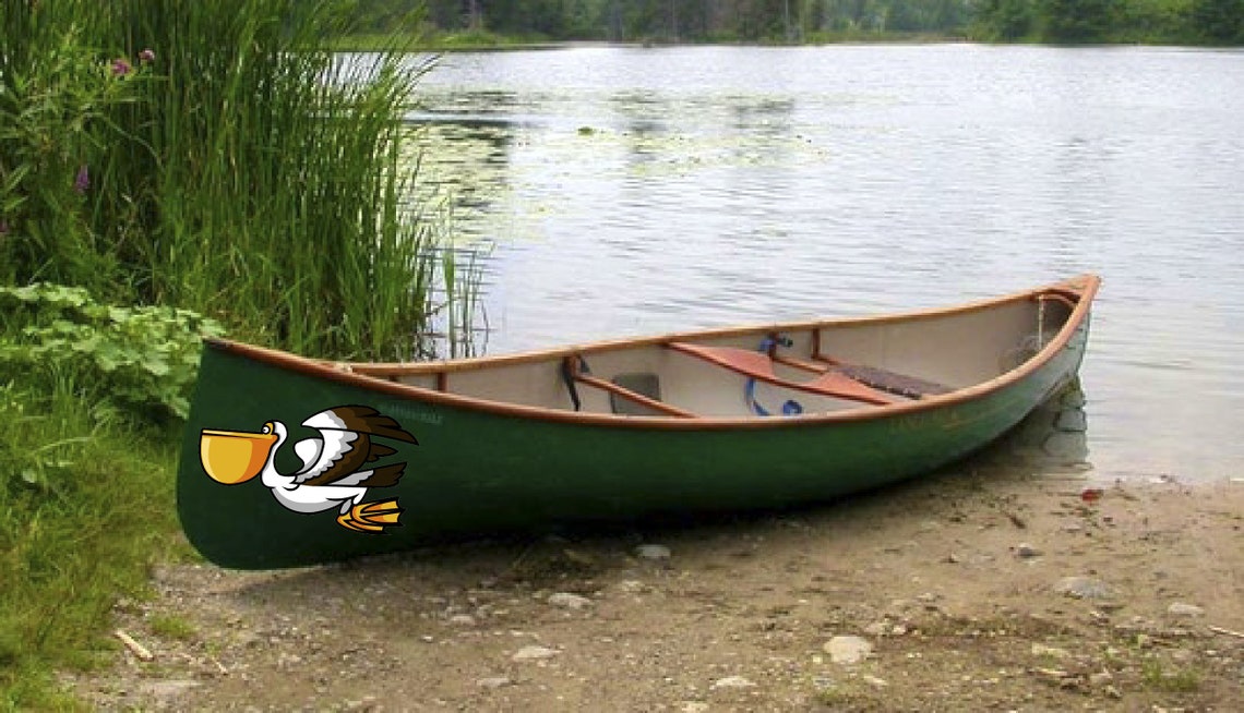 Pelican boat face Kayak Vinyl Decal Canoe Pelican Stickers Etsy