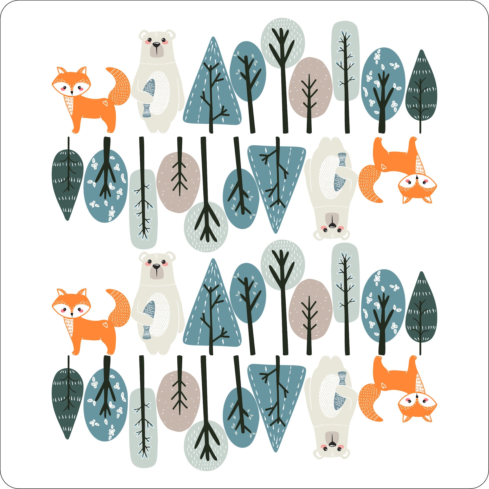 Forest wall decal nursery wall sticker trees wall decal for Etsy