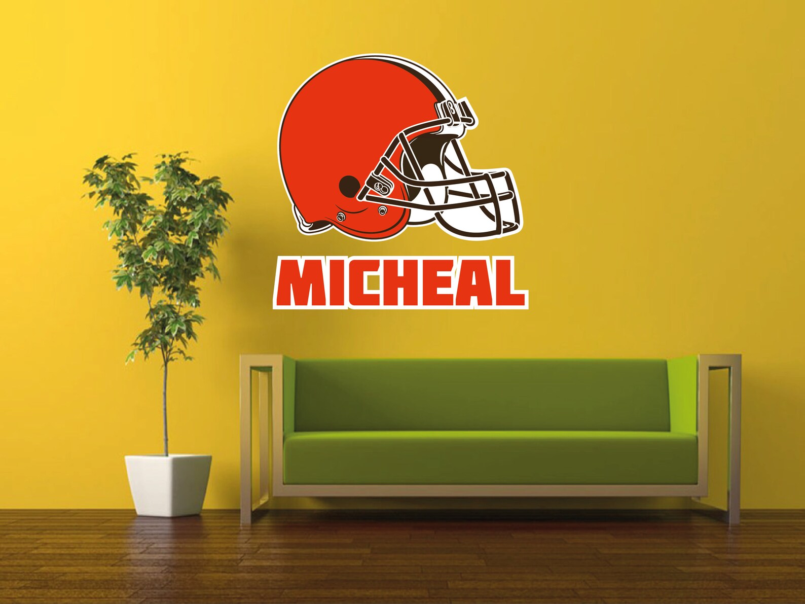 Cleveland Browns Logo Wall Decal NFL Wall Decal sticker Etsy
