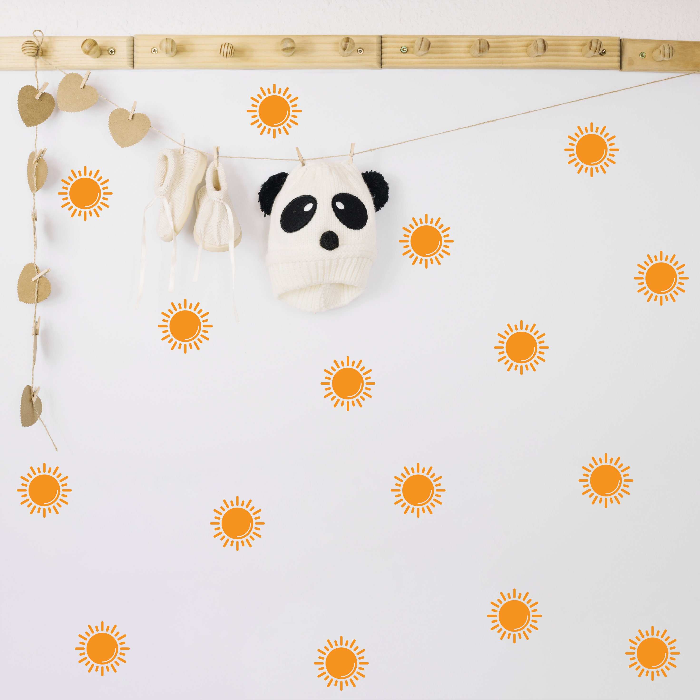 Boho Sun Wall Decal Sun Sticker Wall Decor Nursery Decor Etsy