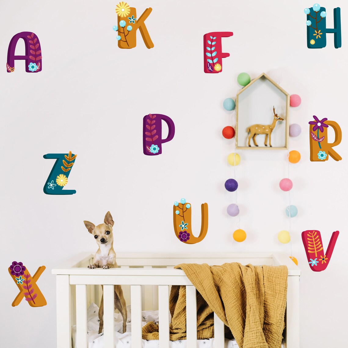 Alphabet Wall Decals stickers letter wall stickers ABC Wall Etsy
