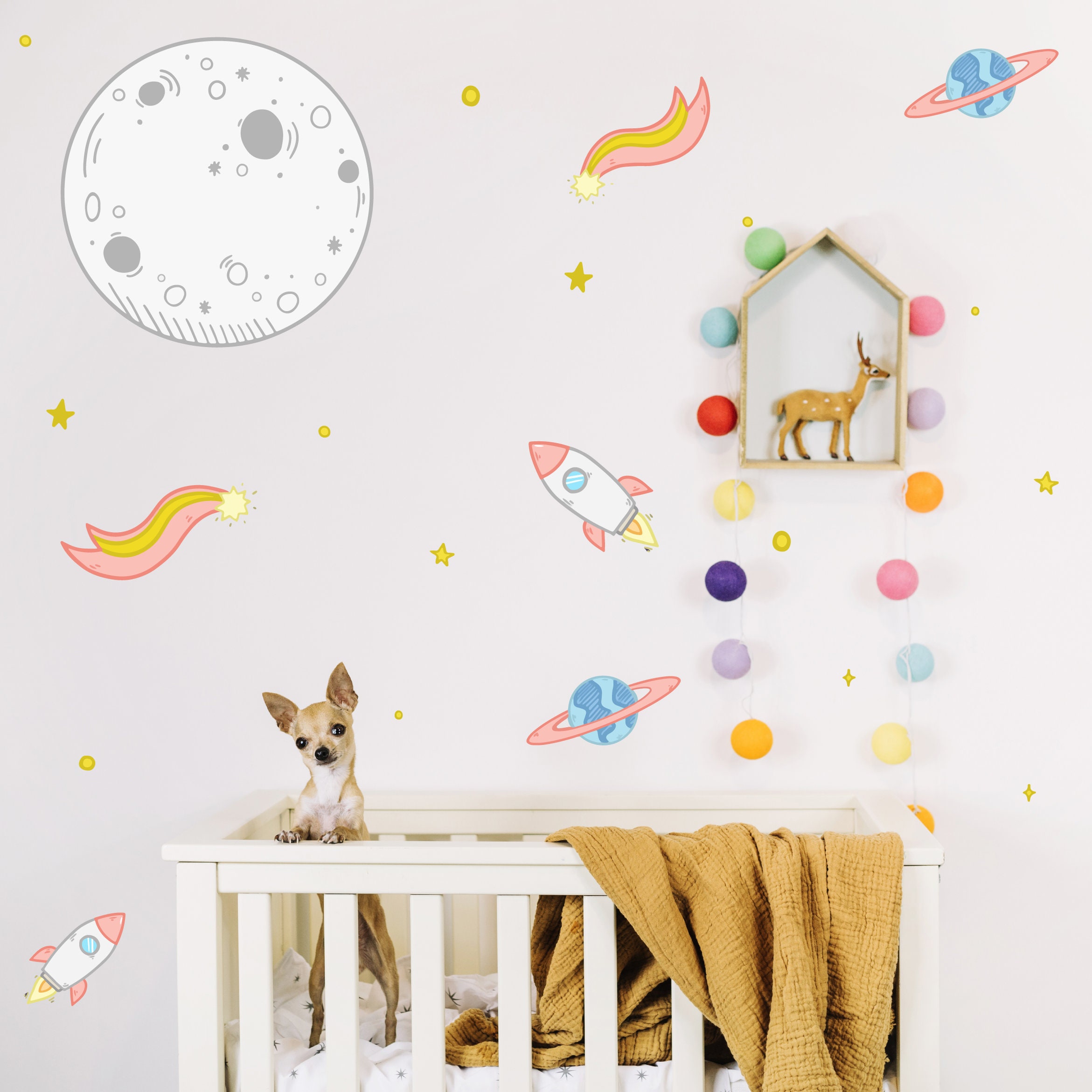 Space wall sticker wall sticker stars wall sticker Etsy