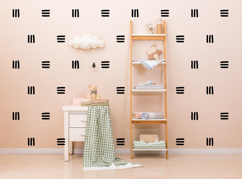 Line Wall Decals Modern Wall Stickers Boho Nursery Decor Etsy