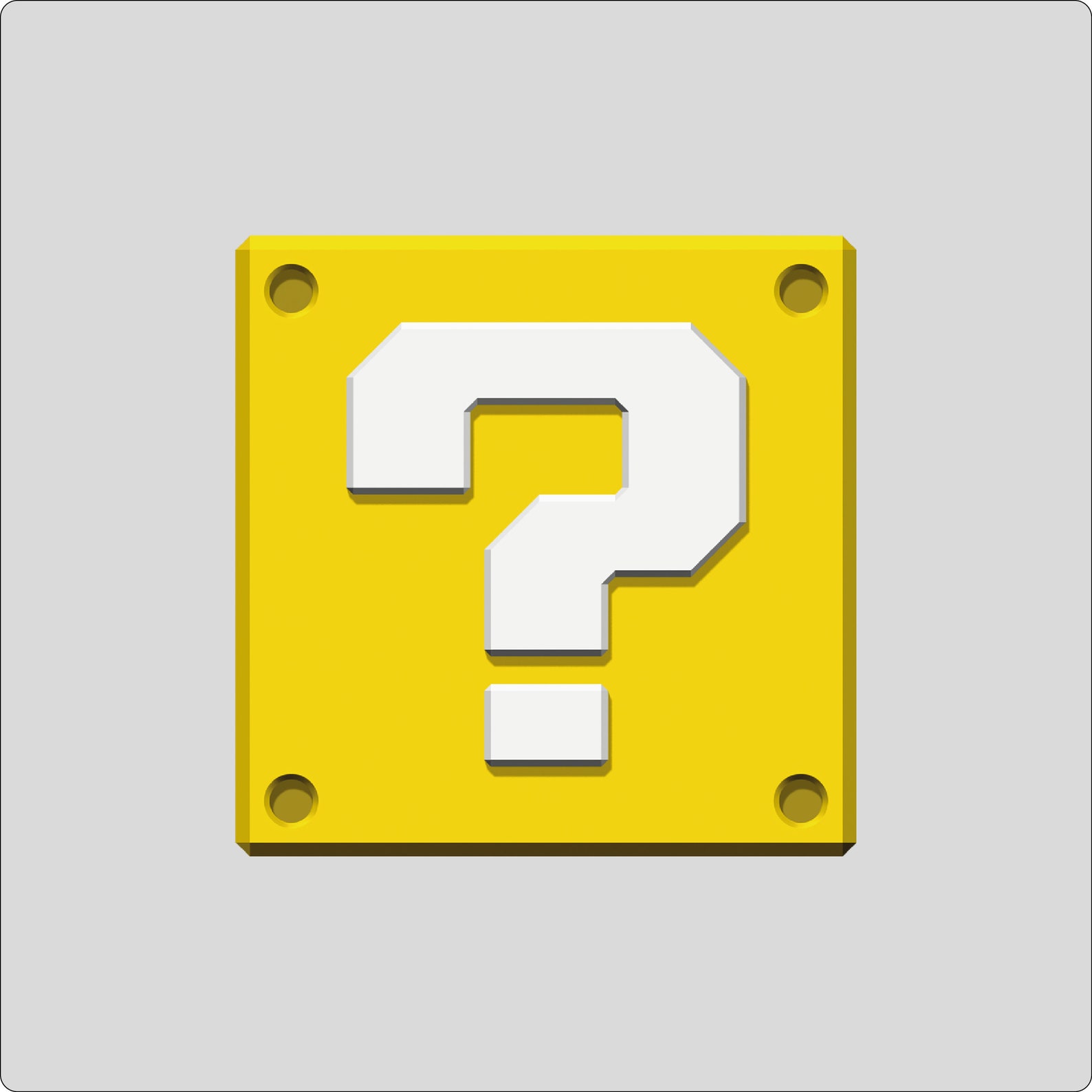 Question Mark Block Mario element wall decal sticker Video Etsy