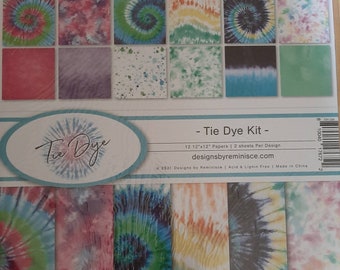 Tie Dye Reminisce Scrapbook Kit