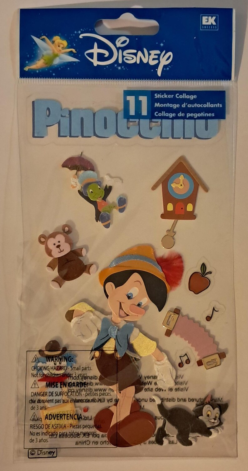 Pinnichio Jr. Sticker Jolee Disney Stickers *YOU PICK* - Etsy
