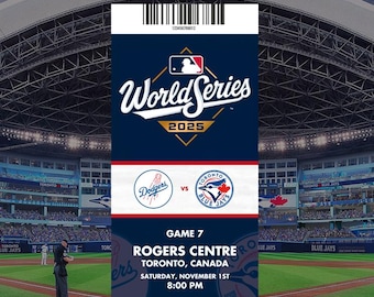 2025 World Series - Any Game - Custom Commemorative Ticket