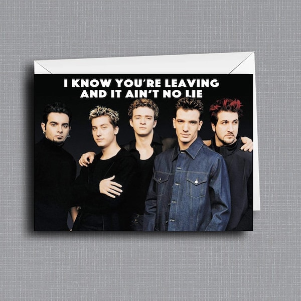 Bye Bye Bye - Goodbye Card - Nsync