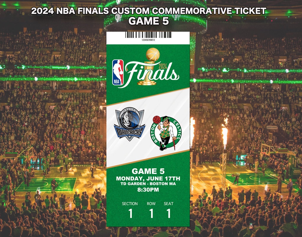 2024 NBA Finals Custom Commemorative Ticket Game
